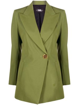 Karl Lagerfeld single-button tailored blazer - Green