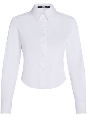 Karl Lagerfeld slim-fit poplin shirt - White