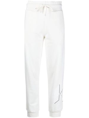 Karl Lagerfeld slim tapered-leg sweatpants - White