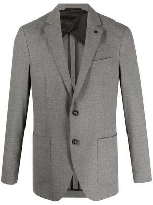 Karl Lagerfeld Smart brooch-detail single-breasted blazer - Grey