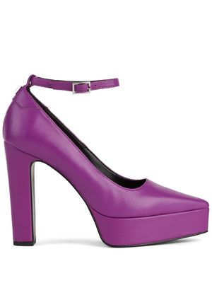 Karl Lagerfeld Soiree 130mm leather pumps - Purple