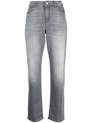 Karl Lagerfeld stonewashed slim-cut jeans - Grey