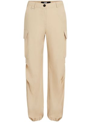 Karl Lagerfeld straight-leg cargo trousers - Neutrals