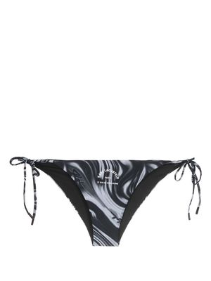 Karl Lagerfeld string bikini bottoms - Black
