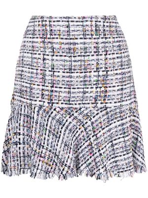 Karl Lagerfeld summer boucle mini skirt - White