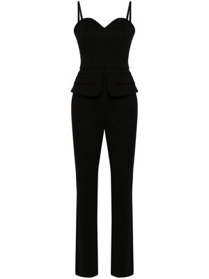 Karl Lagerfeld sweetheart-neck tailored jumpsuit - Black