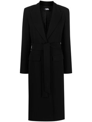 Karl Lagerfeld tailored tench coat - Black