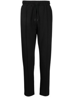 Karl Lagerfeld tapered cotton track pants - Black
