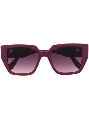 Karl Lagerfeld tinted square-frame sunglasses - Purple