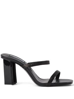 Karl Lagerfeld Tower 90mm leather mules - Black