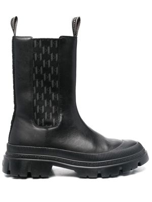 Karl Lagerfeld Trekka monogram chelsea boots - Black