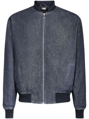 Karl Lagerfeld x Darcel Disappoints denim bomber jacket - Grey