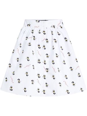Karl Lagerfeld x Disney printed skirt - White