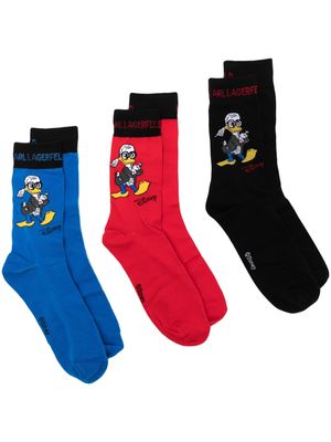 Karl Lagerfeld x Disney socks 3 pack - Multicolour