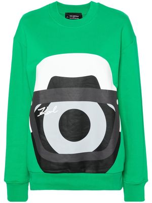 Karl Lagerfeld xDarcel Disappoints graphic-print sweatshirt - Green