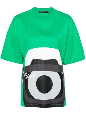 Karl Lagerfeld xDarcel Disappoints graphic-print T-shirt - Green