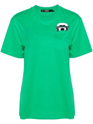 Karl Lagerfeld xDarcel Disappoints logo-print T-shirt - Green