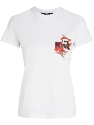 Karl Lagerfeld Year of the Dragon Ikonik T-shirt - White