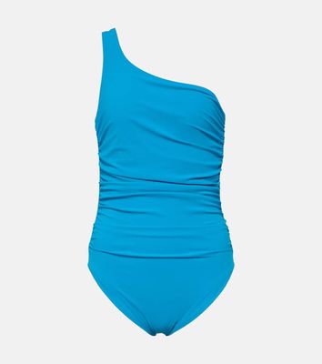 Karla Colletto Basics one-shoulder ruched swimsuit