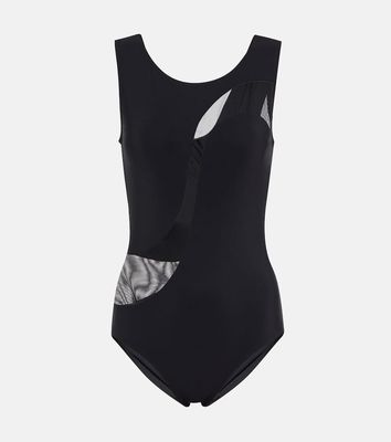 Karla Colletto Mesh-trimmed swimsuit