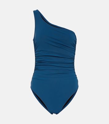Karla Colletto One Shoulder ruched swimsuit