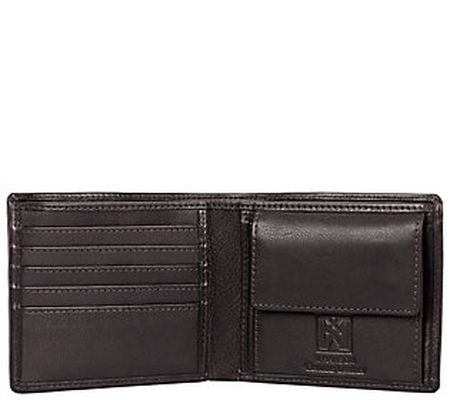 Karla Hanson Men's Leather Wallet with Coin Poc ket
