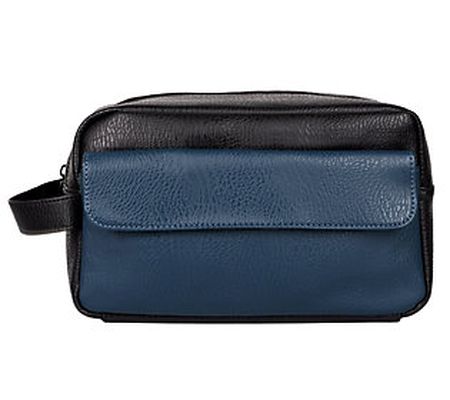 Karla Hanson Men's Travel Toiletry Bag With Fro nt Pocket
