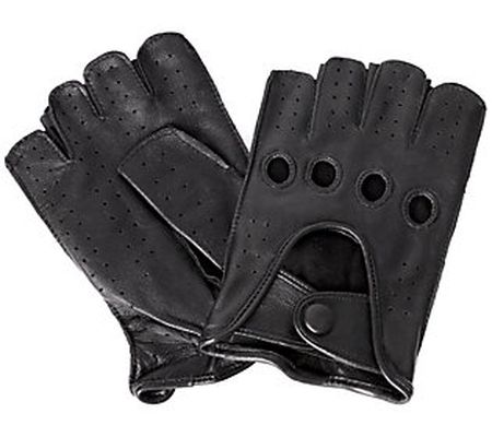Karla Hanson Women's Leather Fingerless Driving Gloves