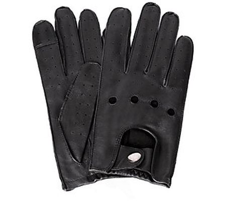 Karla Hanson Women's Leather Touch Screen Drivi ng Gloves