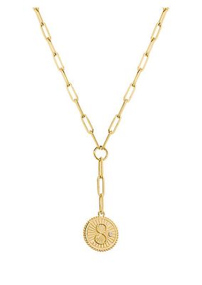 Karma 18K Yellow Gold & 0.02 TCW Diamond Link Chain Necklace