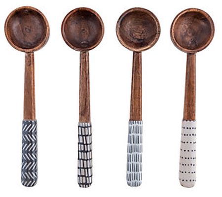 Karma Gifts Set of 4 Enamel Tasting Spoons