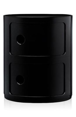 Kartell Componibili Smile 2-Level Drawers in Black