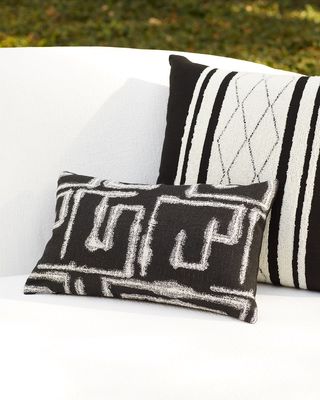 Kasai Ebony Lumbar Decorative Pillow