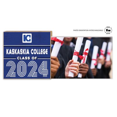 Kaskaskia College Blue Devils 5" x 10.5" 2024 Grad Floating Photo Frame