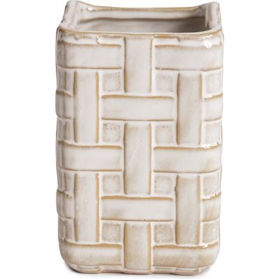 Kassatex Cane Decorative Tumbler in Natural 