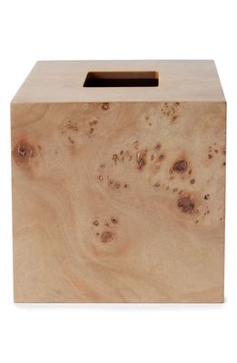 Kassatex Mesa Burl Wood Tissue Holder in Burled Wood