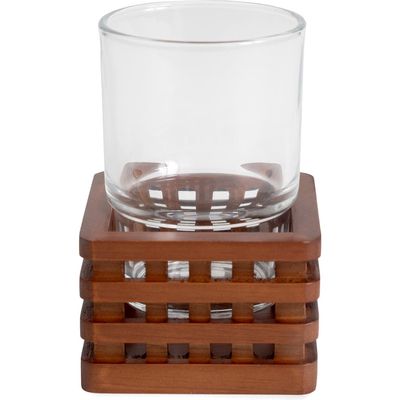 Kassatex Osaka Decorative Tumbler in Medium Brown 