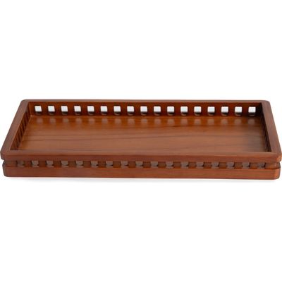 Kassatex Osaka Tray in Medium Brown 