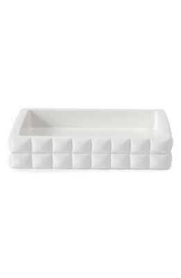 Kassatex Piazza Soap Dish in White