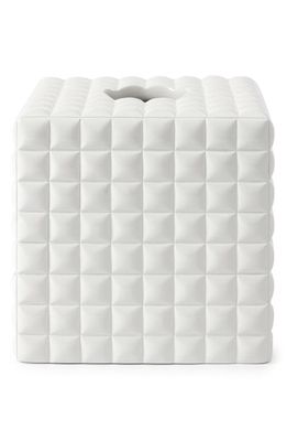 Kassatex Piazza Tissue Holder in White