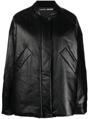KASSL Editions faux-leather bomber jacket - Black