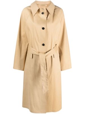 KASSL Editions gabardine single-breasted trench coat - Neutrals