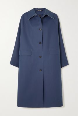 Kassl Editions - Oversized Rubber Coat - Blue