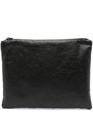 KASSL Editions Sleeve Oil slouch-body clutch bag - Black