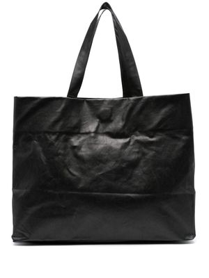 KASSL Editions square-shape open-top tote bag - Black