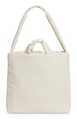 KASSL Medium Rubber Pillow Bag in Shell
