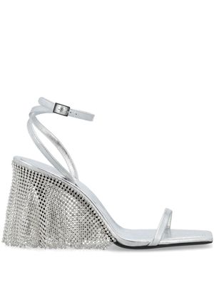 Kate Cate Kate 90 chainmail sandals - Silver