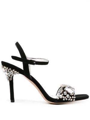 Kate Spade 90mm crystal-embellished ankle-strap sandals - Black