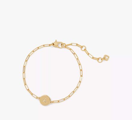 Kate Spade A Initial Chain Bracelet, Gold