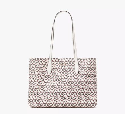 Kate Spade All Day Fancy Hearts Large Tote, Cream